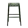 Eurostyle Enid Outdoor Furniture Steel Stackable Bar Stools, Dark Green, Set of 2 Stools 1 thumbnail image