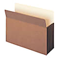Smead® Easy-Access Top-Tab Tyvek® File Pockets, Letter Size, 5 1/4" Expansion, 30% Recycled, Redrope, Box Of 10 1 thumbnail image