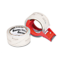 Universal Mailing and Storage Tape - 2" Width x 55yd Length - 3" Core - Acrylic - Non-yellowing - Dispenser Included - 2 / Box - Clear