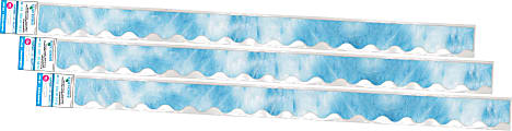 Barker Creek Double-Sided Scalloped-Edge Border Strips, 2-1/4" x 36", Blue Tie-Dye, Pack Of 39 Strips 1 thumbnail image