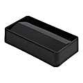 Carlisle TrimLine Trash Can Flip Lid, 3"H x 20"W x 11"D, Black 1 thumbnail image