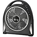 Holmes® Blizzard® 12" 3-Speed Floor Fan with Rotating Grill, Black