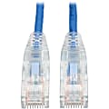 Tripp Lite 6ft Cat6 Gigabit Snagless Molded Slim UTP Patch Cable RJ45 M/M Blue 6' - First End: 1x R - N201S06BL 1 thumbnail image