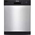 Danby 24" Stainless Full Size Dishwasher - 24" - Built-in - 12 Place Settings - 52 dB - Black