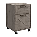 Bush Furniture Knoxville 17"D Vertical 2-Drawer Mobile File Cabinet, Restored Gray, Delivery