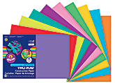 Tru-Ray® Construction Paper, 50% Recycled, Assorted Colors, 12" x 18", Pack Of 50 Sheets