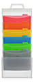 Office Depot® Brand 6-Pocket Cascading Wall File With 6 Folders, Letter Size, Clear, Total Qty 1 1 thumbnail image
