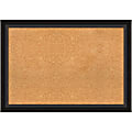 Amanti Art Cork Bulletin Board, 41" x 29", Natural, Trio Oil Rubbed Bronze Polystyrene Frame