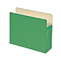 Smead® Color File Pockets, 5 1/4" Expansion, 9 1/2" x 11 3/4", Green, Pack Of 10