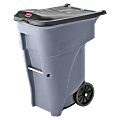 Rubbermaid® Big Wheel® Roll-Out Container, 65 Gallons, Gray
