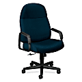 HON® Pyramid Series Mid-Back Fabric Chair, 48 1/2"H x 28 1/4"W x 40"D, Black Frame, Mariner Fabric