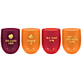 Amscan Thanksgiving Plastic Wine Glasses, 15.2 Oz, Multicolor, Set Of 4 Glasses 1 thumbnail image