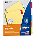 Avery® Big Tab™ Insertable Dividers Gold Reinforced Edge, Buff/Multicolor, 5-Tab 1 thumbnail image
