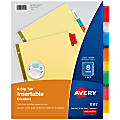 Avery® Big Tab™ Insertable Dividers, Gold Reinforced, Buff/Multicolor, 8-Tab 1 thumbnail image