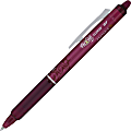 Pilot® FriXion® Ball Clicker Erasable Retractable Gel Pens, Pack of 12, Medium Point, 0.7 mm, Burgundy Barrel, Burgundy Ink