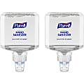PURELL® Advanced Hand Sanitizer Foam Refill - Clean Scent - 40.6 fl oz (1200 mL) - Touchless Dispenser - Kill Germs - Hand - Clear - Dye-free, Bio-based - 2 / Carton