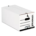 Universal® Deluxe Quick Set-up String-and-Button Boxes, Letter Files, White, 12/Carton 1 thumbnail image