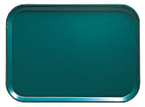 Cambro Camtray Rectangular Serving Trays, 14" x 18", Teal, Pack Of 12 Trays