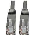 Tripp Lite Cat6 Cat5e Gigabit Molded Patch Cable RJ45 M/M 550MHz Gray 5ft 5' - 128 MB/s - Patch Cable - N200005GY 1 thumbnail image