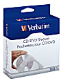 Verbatim® CD/DVD Paper Storage Sleeves, White, Box Of 100 Sleeves 1 thumbnail image