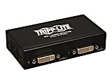 Tripp Lite 2-Port DVI Single Link Video / Audio Splitter / Booster DVIF/2xF TAA - Video/audio splitter - 2 x DVI / audio - desktop
