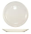 International Tableware Valencia™ Stoneware Narrow-Rim Plates, Round, 10 1/2", White, Pack Of 12 Plates