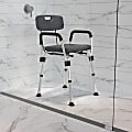 Flash Furniture HERCULES Series Adjustable Bath And Shower Chair, Gray 1 thumbnail image