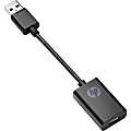 HP USB-A to USB-C Adapter (for Universal Dock) - 5.40" USB Data Transfer Cable for Notebook, Mobile Workstation - First End: 1 x USB Type A Male USB - Second End: 1 x USB Type C Female USB - 5 Gbit/s - Black 1 thumbnail image