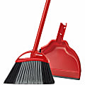 O-Cedar PowerCorner One Sweep Broom with Step-On Dust-Pan - Plastic Bristle - Red Handle - Black, Gray - 1 Each 1 thumbnail image