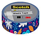Scotch® Expressions Washi Tape, 0.59" x 32.75', Mod Flowers 1 thumbnail image