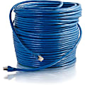 C2G 75ft Cat6 Ethernet Cable - Snagless Solid Shielded - Blue - 75 ft Category 6 Network Cable for Network Device - First End: 1 x RJ-45 Male Network - Second End: 1 x RJ-45 Male Network - Patch Cable - Shielding - 23 AWG - Blue