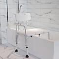 Flash Furniture HERCULES Series Adjustable Bath And Shower Transfer Bench, White
