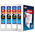 Avery® Heavy-Duty View 3 Ring Binders, 1.5" One Touch Slant Rings, White, Pack Of 4 1 thumbnail image
