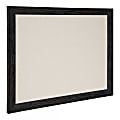 DesignOvations Beatrice Non-Magnetic Framed Linen Fabric Pinboard, 23” x 29", Beige, Black Plastic Frame 1 thumbnail image