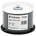 Verbatim MediDisc DVD-R 4.7GB 8X White Thermal Printable with Branded Hub - 50pk Spindle - Thermal Printable 1 thumbnail image