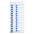 Lathem Time Cards For Electronic Side-Print Time Clocks, Weekly, 1-Sided, 4" x 9", Box Of 100