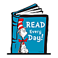 Amscan Dr. Seuss Desktop Base Reading Signs, 12" x 10", Blue, Pack Of 2 Signs