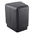 Lorell® Contemporary Trapezoid Ottoman, 20"H, Black 1 thumbnail image
