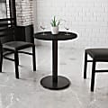 Flash Furniture Round Hospitality Table, 31-1/8"H x 24"W x 24"D, Black