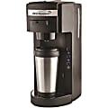 Brentwood TS-114 Single-Serve Coffee Maker, Black/Silver