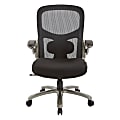 Office Star™ Big And Tall Mesh Mid-Back Managers Chair, Black