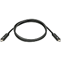 Lenovo Thunderbolt 3 Cable 0.7m - 2.30 ft Thunderbolt 3 Data Transfer Cable for Notebook, Docking Station - First End: 1 x USB Type C - Male - Second End: 1 x USB Type C - Male - 40 Gbit/s - Black 1 thumbnail image