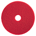 Genuine Joe Floor Pads, Flexible Buffing, 13", Red, Pack Of 5 1 thumbnail image