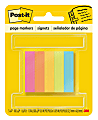 Post-it® Notes Page Markers, 1/2" x 2", Electric Glow Colors, 100 Per Pad, Pack Of 5 Pads 1 thumbnail image