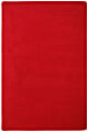 Joy Carpets Kid Essentials Solid Color Square Area Rug, Endurance, 6' x 6', Red 1 thumbnail image