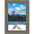 Amanti Art Fencepost Gray Wood Picture Frame, 27" x 37", Matted For 20" x 30"