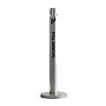United Receptacle Freestanding Smoker's Pole, 41" x 14 1/4" x 14 1/4", Silver 1 thumbnail image