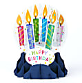 Up With Paper Everyday Pop-Up Greeting Card, Snow Globe, 5" x 3-3/4", Birthday Candles 1 thumbnail image
