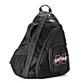 Denco Sports Luggage Travel Sling With 13.5" Laptop Pocket, Mississippi State Bulldogs, 19"H x 12"W x 13"D, Black