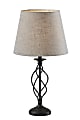 Adesso Darcy Table Lamp, 26”H, Gray Shade/Black Base 1 thumbnail image